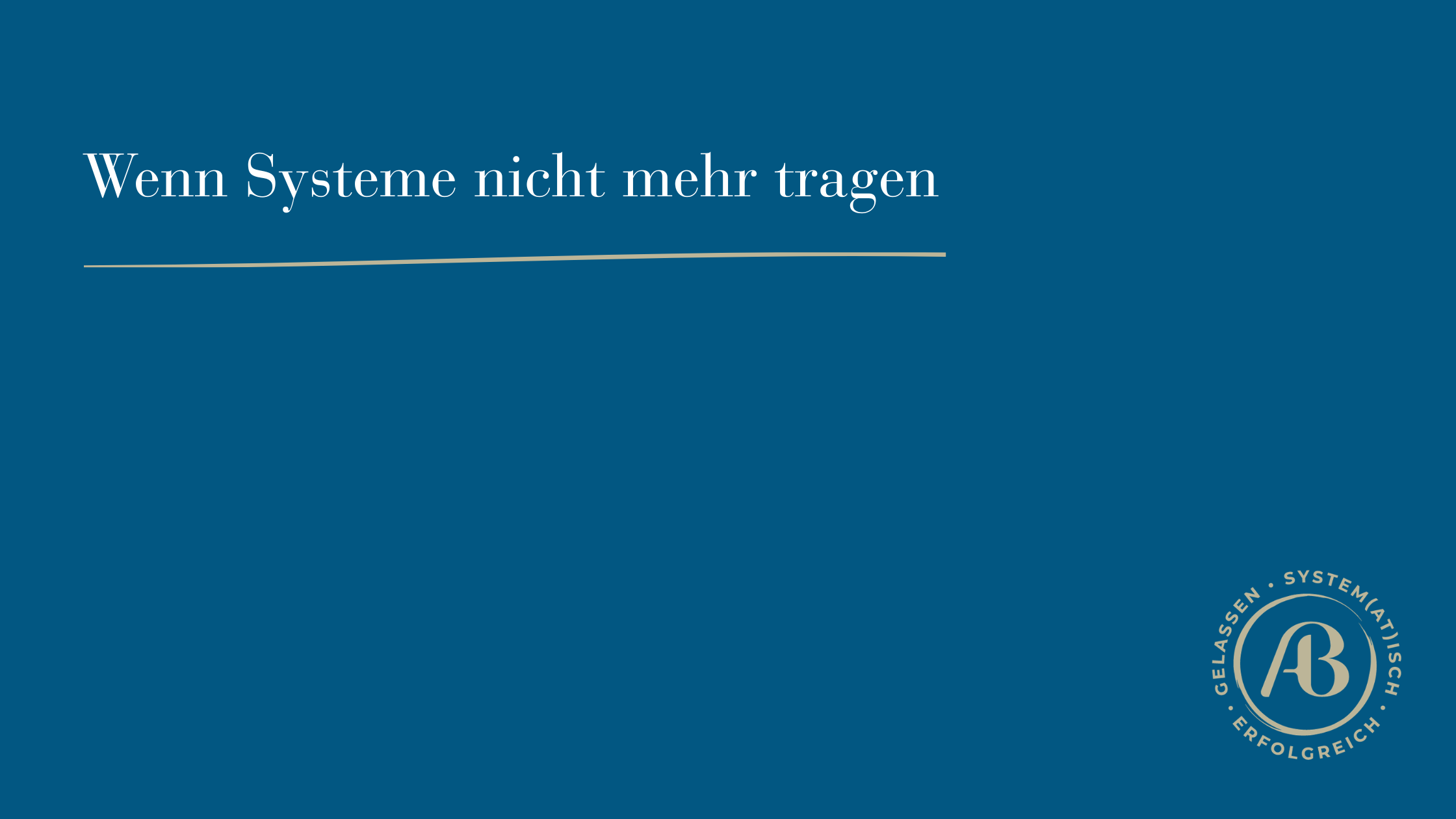 Titelbild zum Beitrag über Entlastung statt Leistungsoptimierung in überforderten Systemen